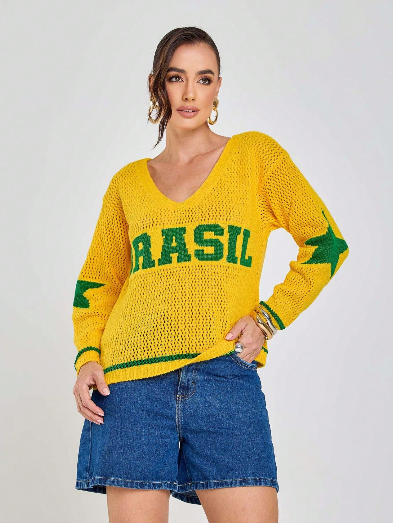 Blusa Tricot Brasil