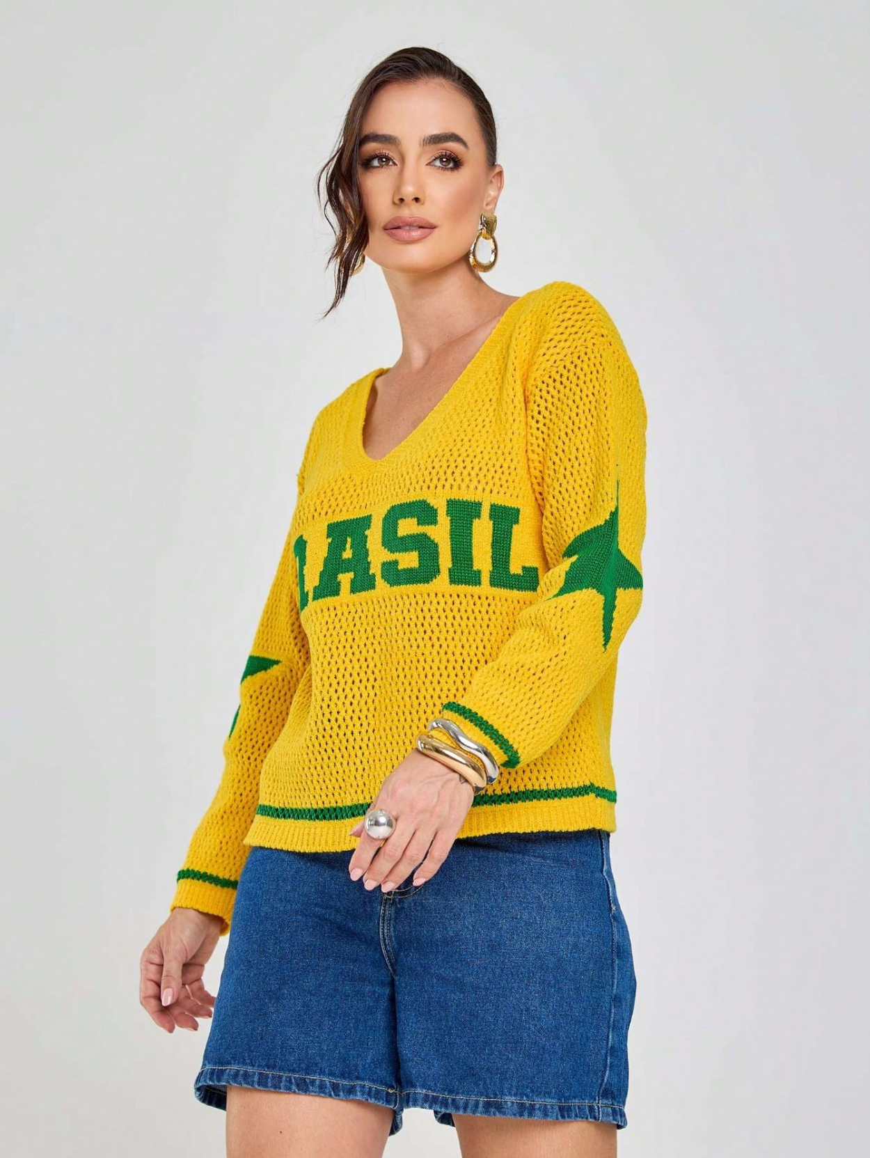 Blusa Tricot Brasil